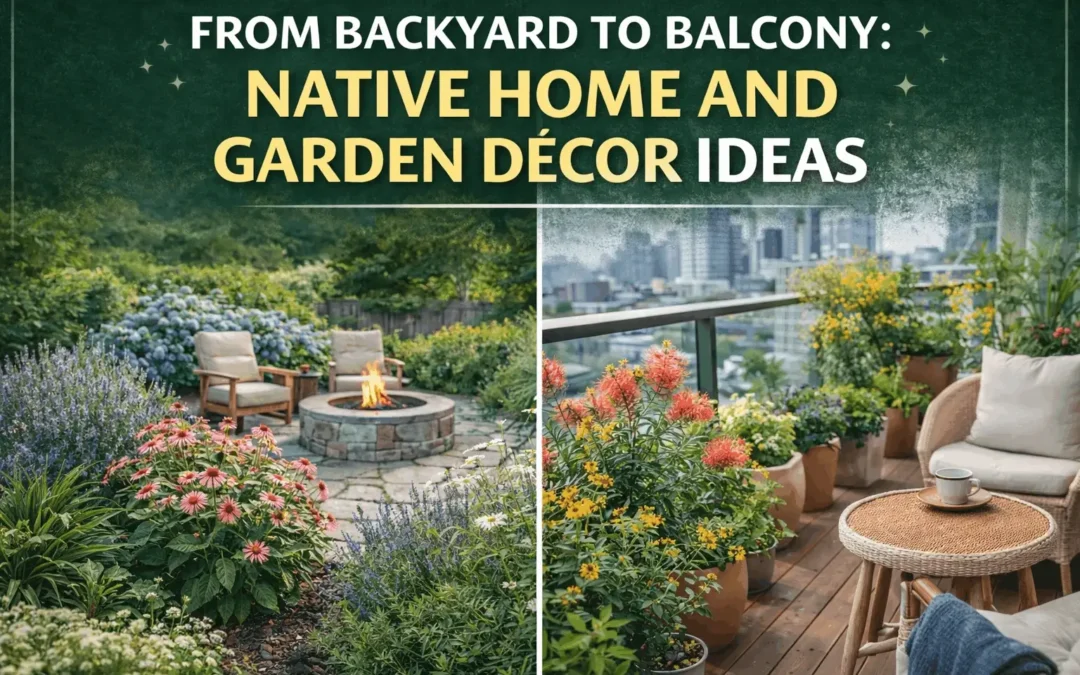 From Backyard to Balcony: Native Home and Garden Décor Ideas
