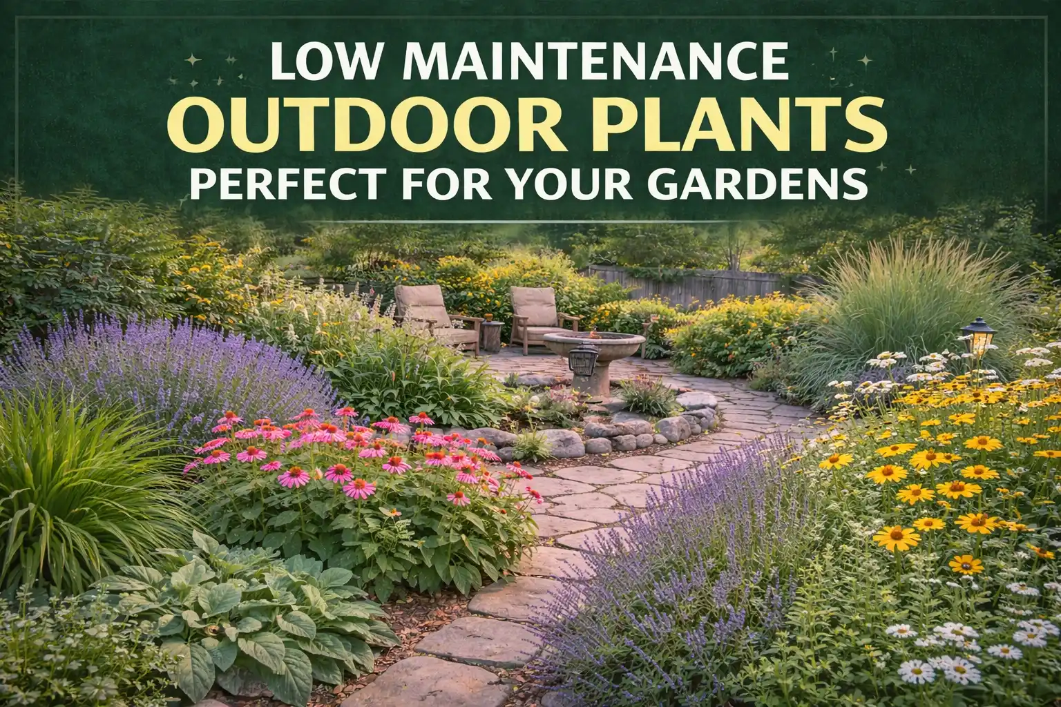 Low-Maintenance Outdoor Plants Perfect for Your Gardens Low-maintenance outdoor plants for easy garden care