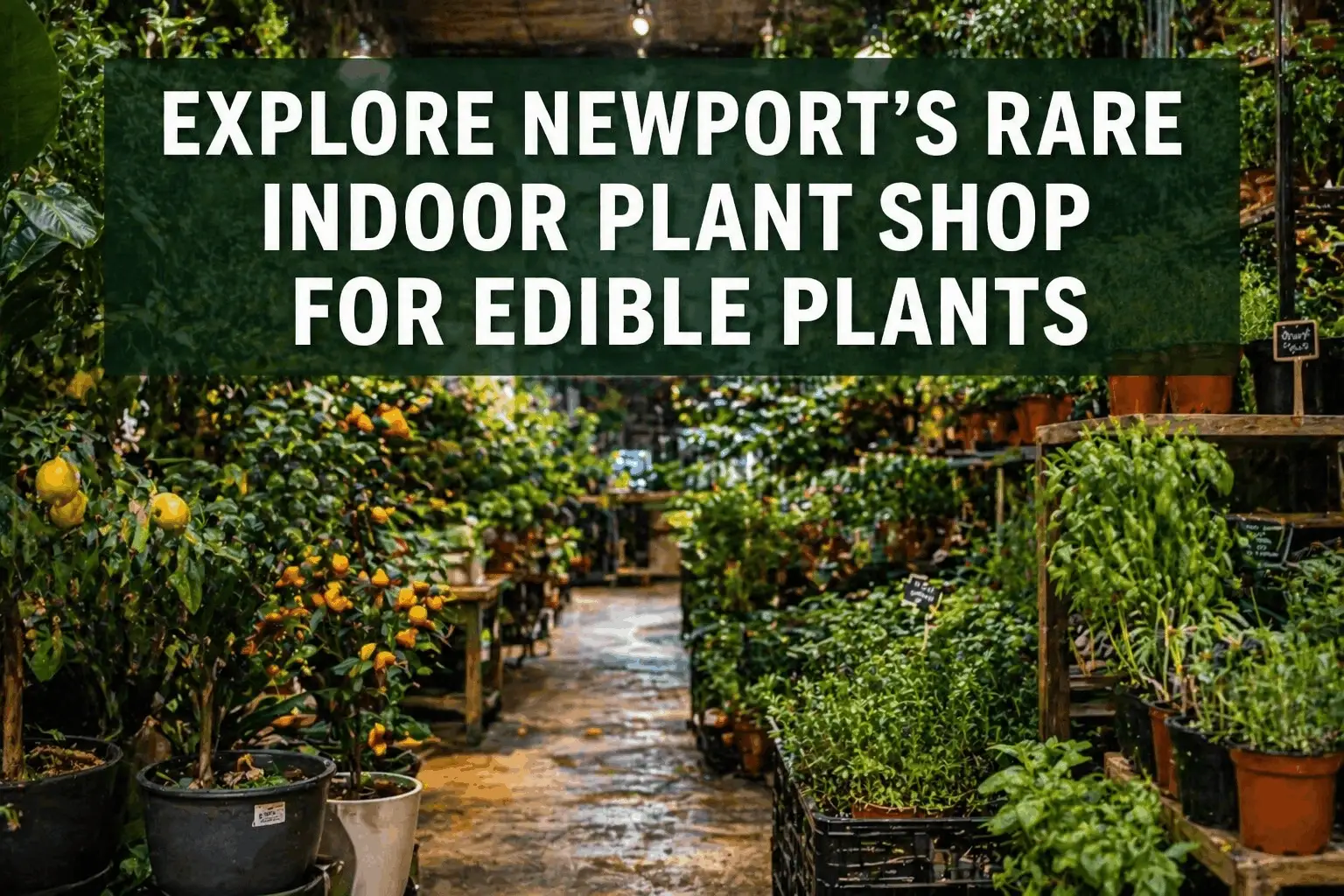 Newport rare indoor edible plants shop
