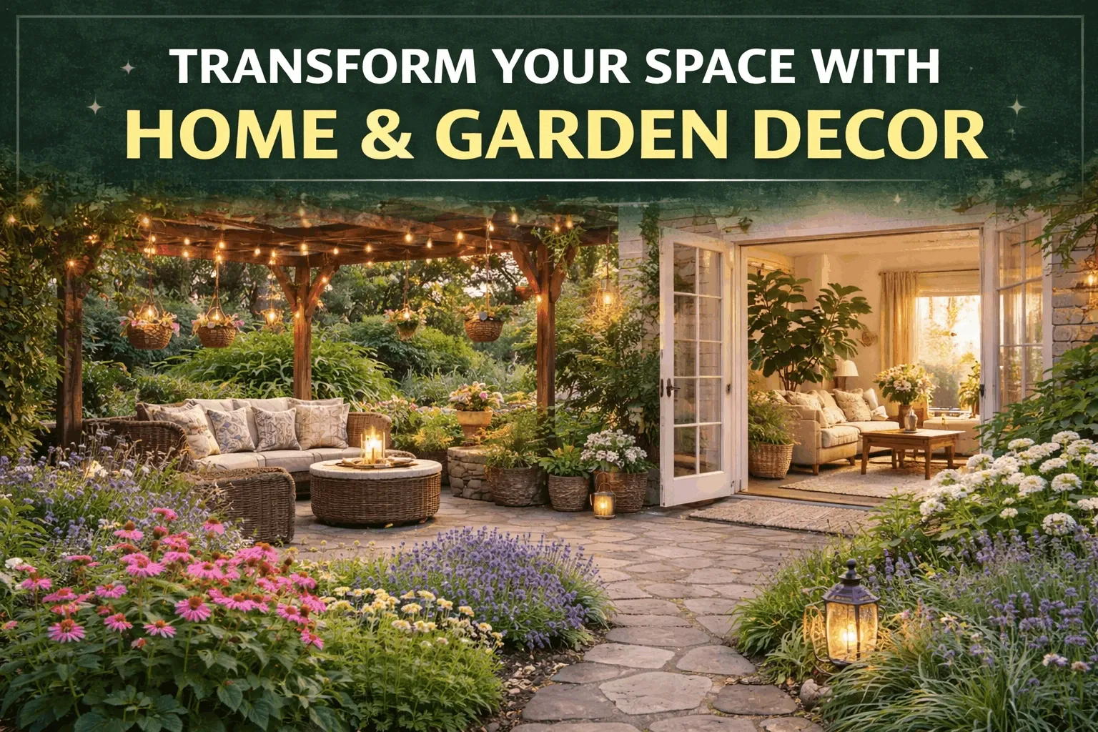 Home and garden decor transformation