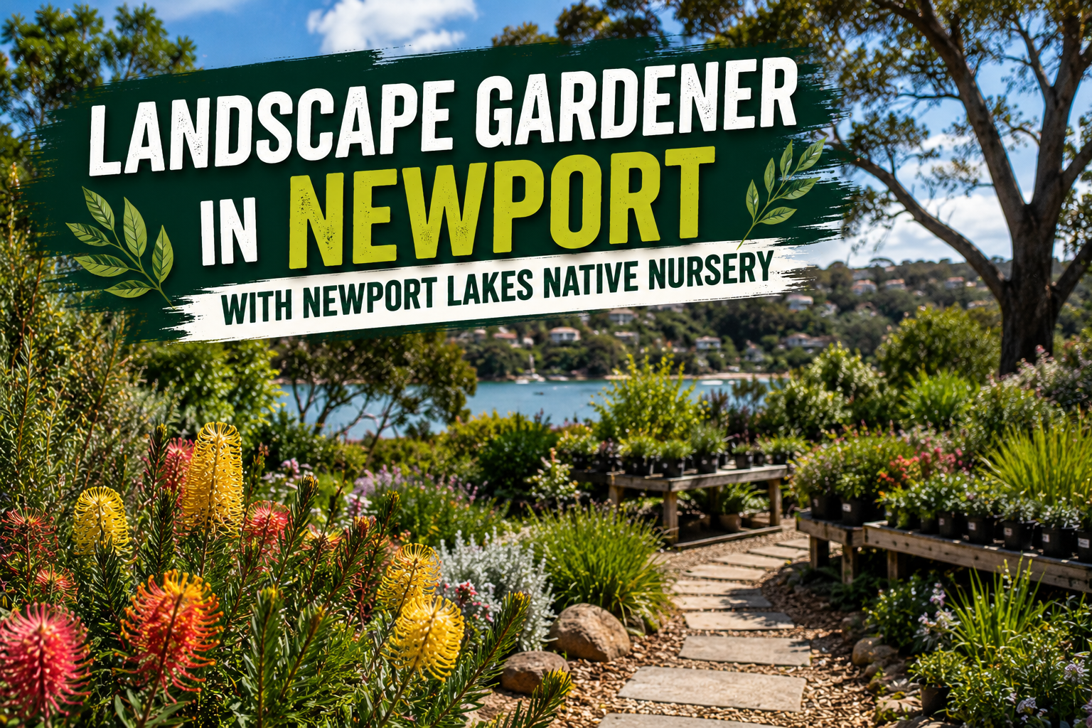 Landscape Gardener in Newport with Newport Lakes Native Nursery
