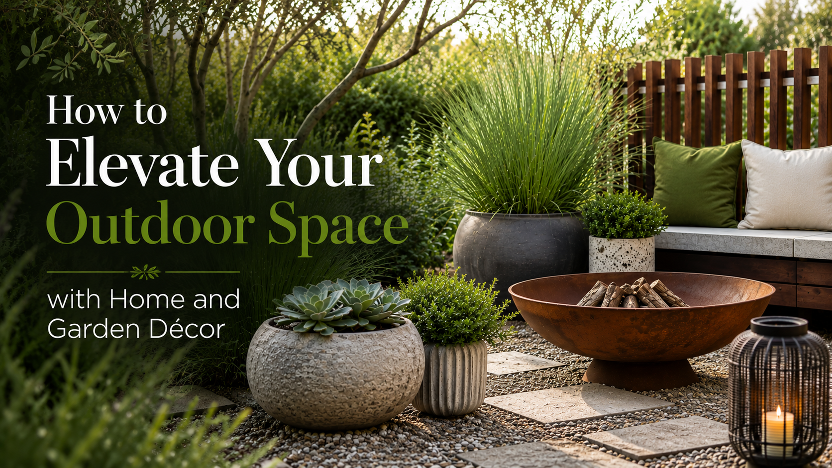 How to Elevate Your Outdoor Space with Home and Garden Décor