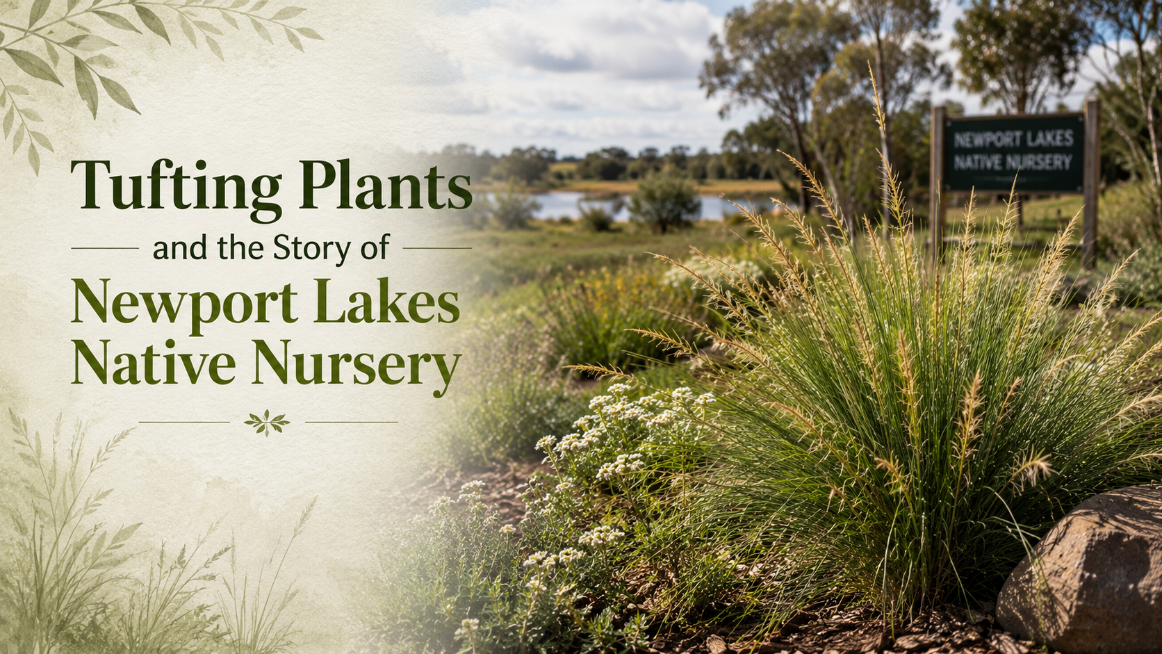 Tufting Plants and the Story of Newport Lakes Native Nursery Tufting Plants and the Story of Newport Lakes Native Nursery